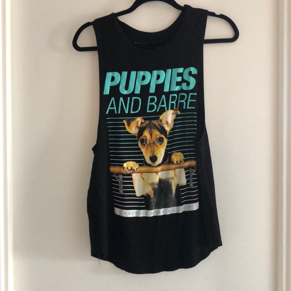 Puppies and Barre Tank